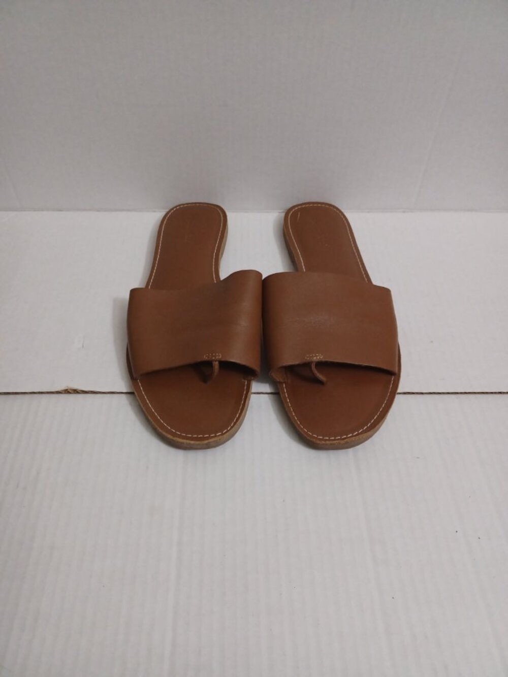 MADEWELL THE BOARDWALK POST SLIDE SANDALS BROWN SIZE 11 - Picture 4 of 16